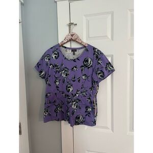 Jaanuu Large Side Zip Scrub Top